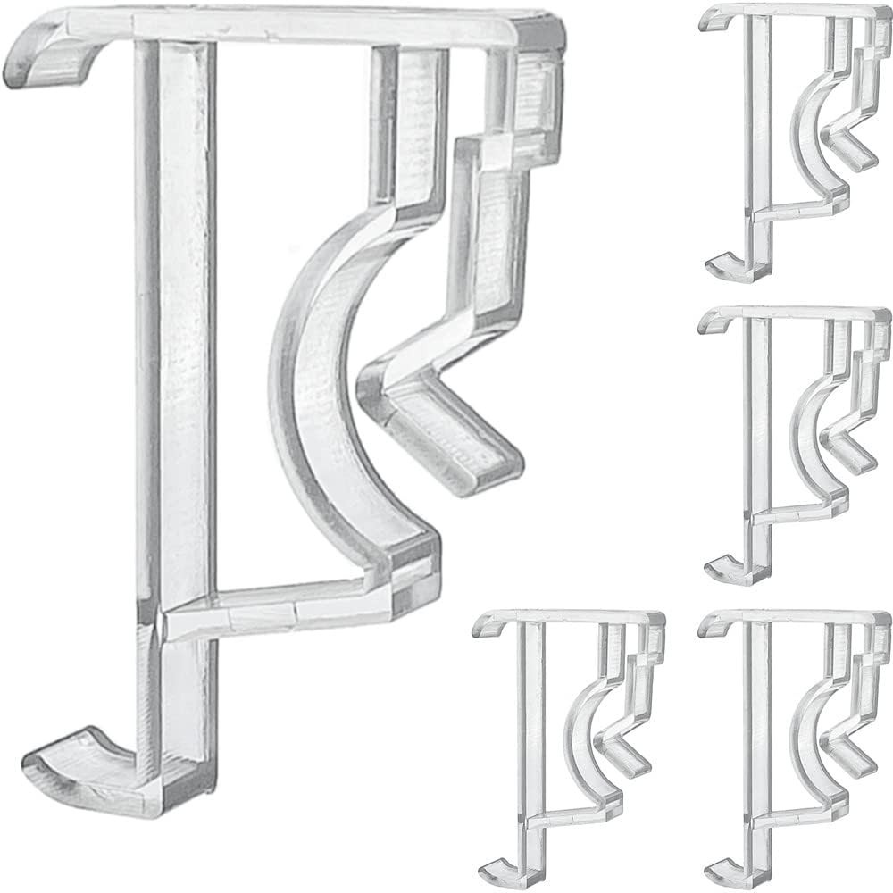 2 Inch Valance Clips for Levolor Blinds - Replacement Plastic Hidden Window Clip