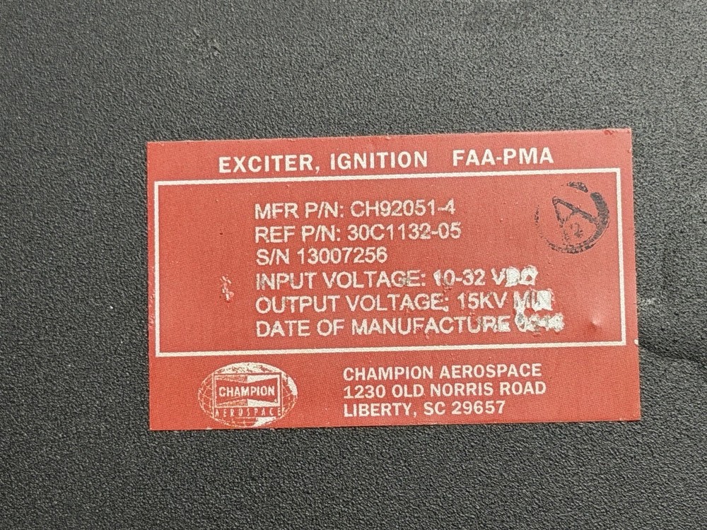 CH92015-4  Champion Engine Ignition Exciter - 10/32 VDC