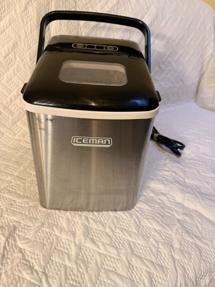 Iceman Dual-Size Countertop Ice Maker Machine, Portable, Creates 2 Cube Sizes