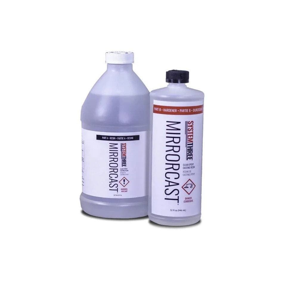 System Three Mirrorcast Clear Epoxy Casting Resin Kit, 3 Quart