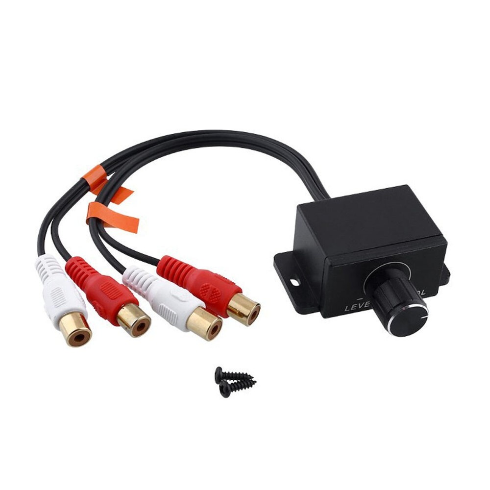 Universal RCA Level Controller Car Audio Amplifier Audio Adjuster Control Knob