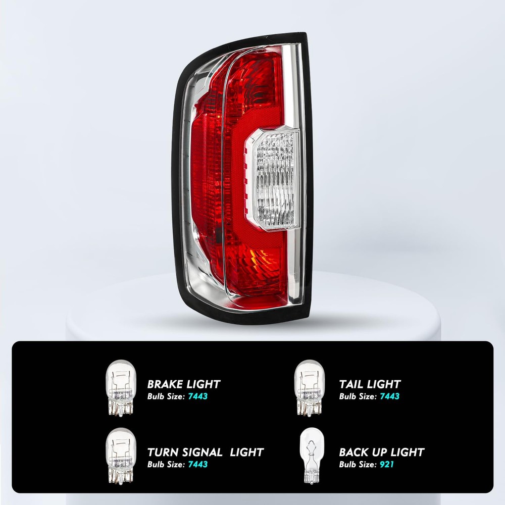 Tail Light for 2015-2022 Canyon Outer Left Driver Side w/ Harness Bulbs