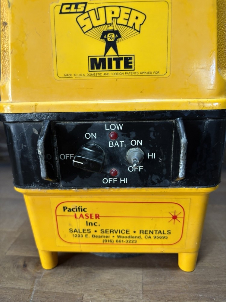 Vintage 1985 CLS Laser Alignment Model 1787 Untested!