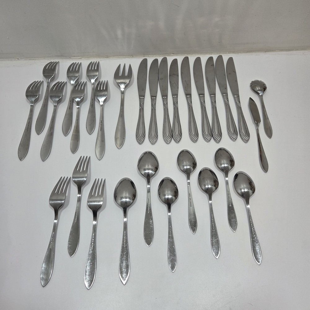 29pcs Oneida Windward 18/0 Stainless Flatware