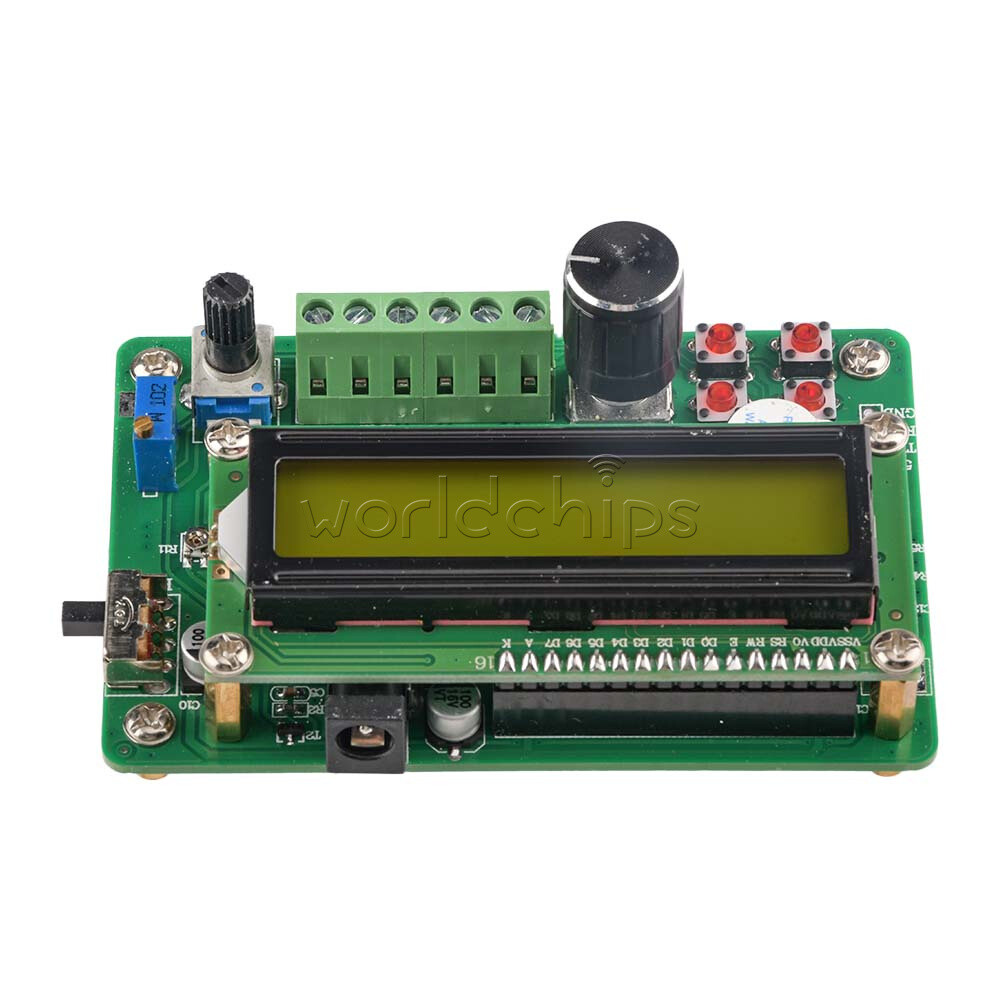 DDS 5MHz Function Signal Generator Sine Triangle Square Wave Module US Plug Set