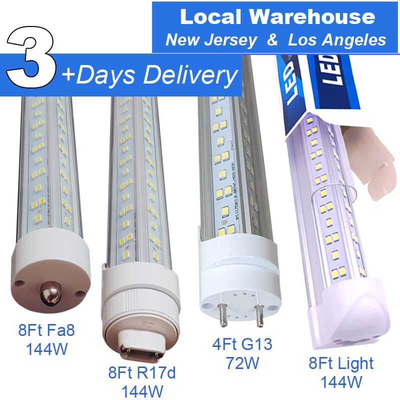 12 Pack LED Shop Light Utility Ceiling Garage Workshop Easy Mount LED 144W 6500K