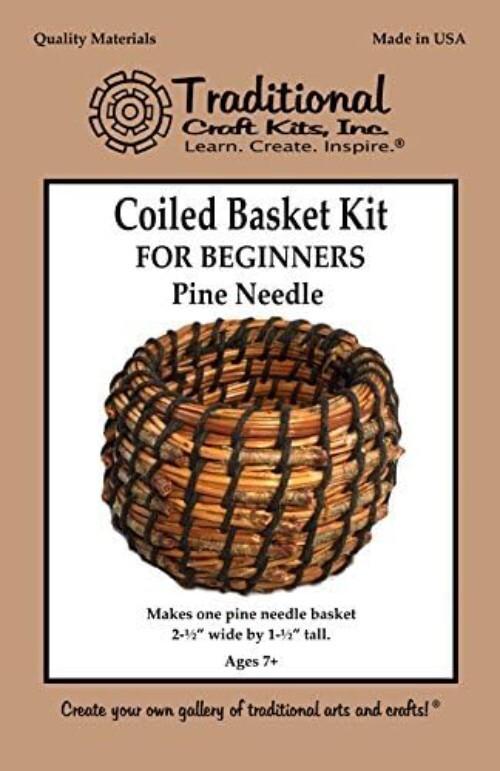Beginner Coil Basket Kit - Complete Basket Weaving Kit Set, 6 Basket Making K...