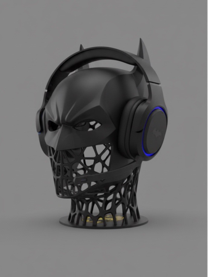 Batman Headset Stand Black Plastic Display Holder