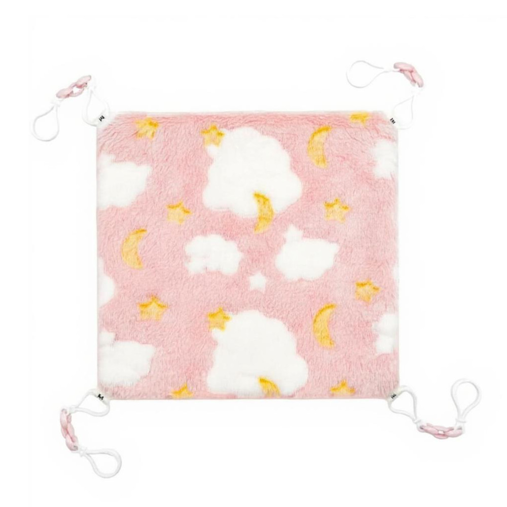 Small Pet Hanging Bed, Double-Layer Plush, Enclosure, Play