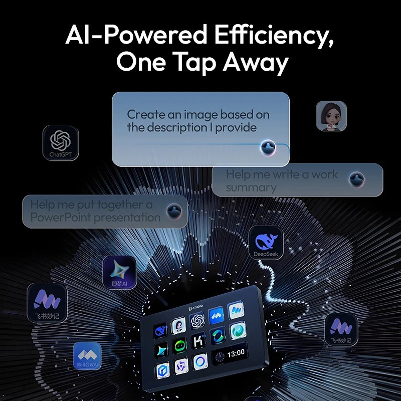 Ulanzi D200H Deck Dock 7in1 Streaming Controller Hub Visual Keyboard For PC Mac