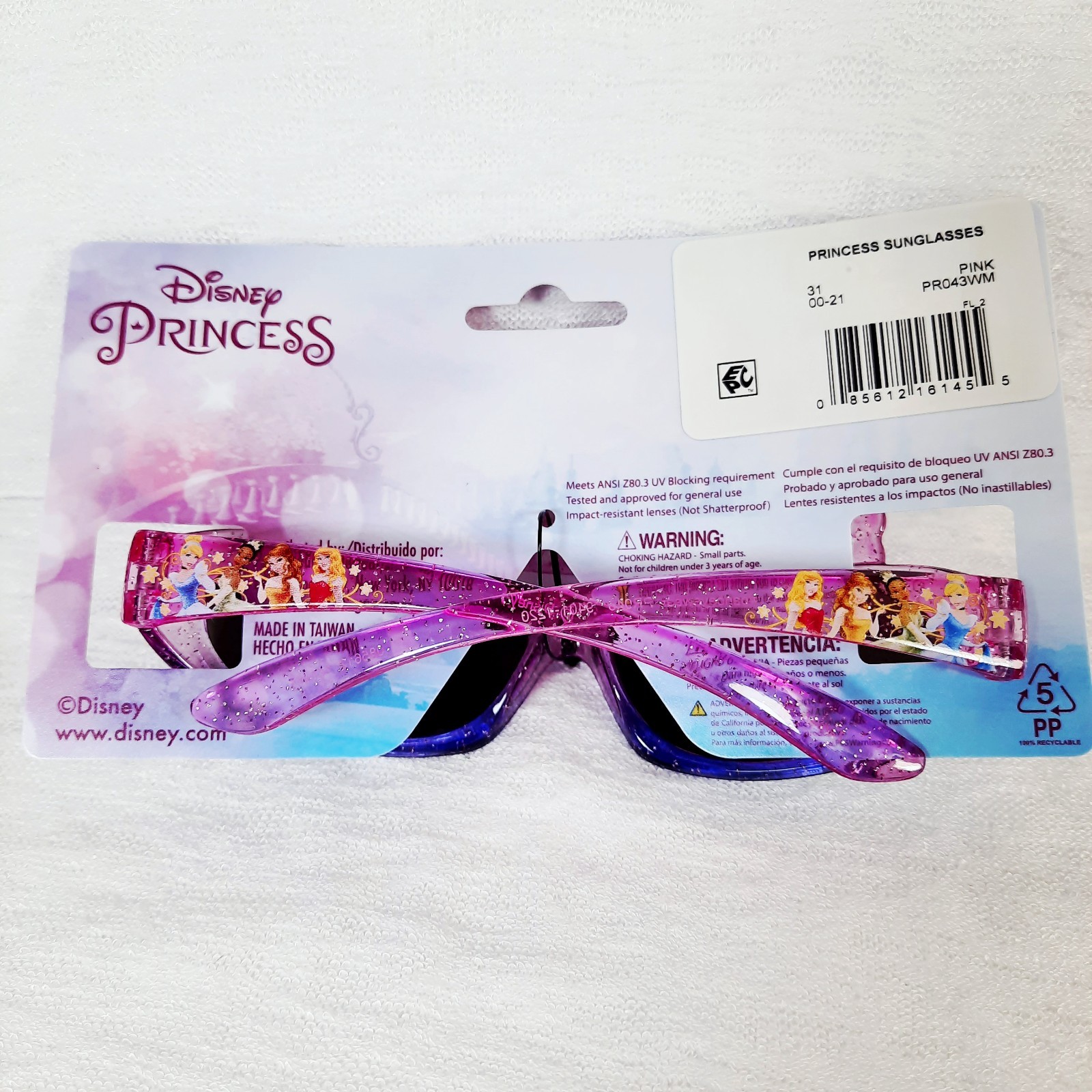 Disney Princess Crown Sunglasses Kids Shades 100% UV Protection Impact Resistant