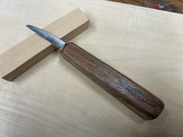 #102- 6.5" knife- 1.75" blade OCC / Shipley woodcarving whittling -NEW