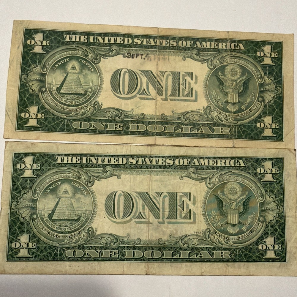 1935 $1 Silver Certificates Fair Shape (2) D311