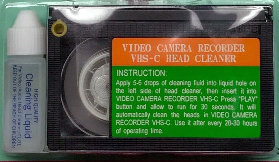 VHS-C Video Head Cleaner with Cleaning Fluid VP-202 CL175 PM63010 44-1231