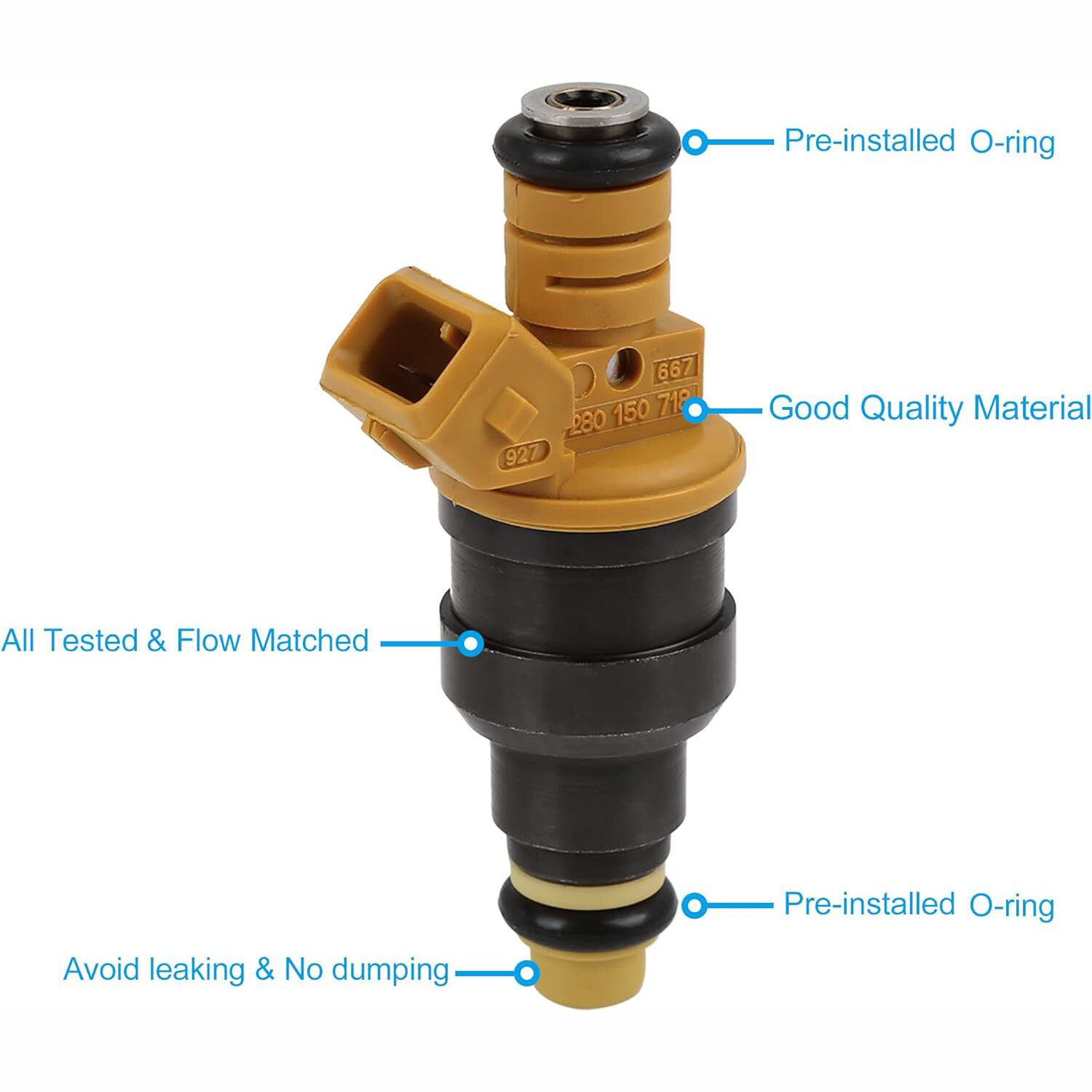 8pcs Flow Matched Bosch Fuel Injectors 0280150943 for Ford 4.6 5.0 5.4 5.8L