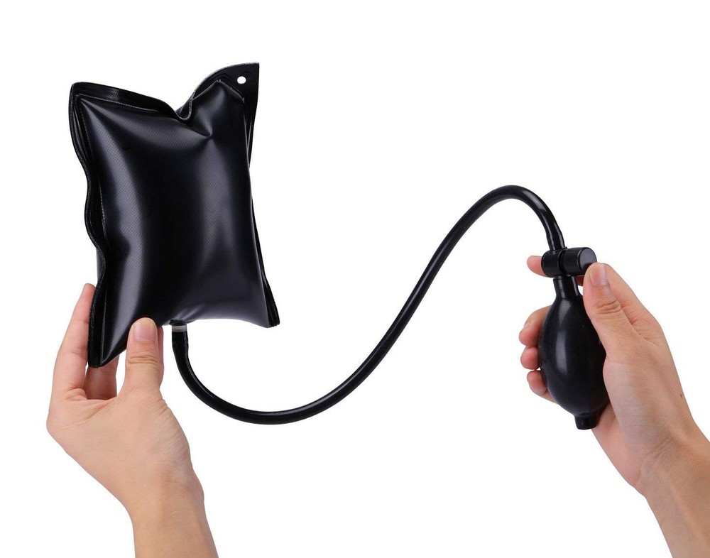 Air Pump Wedge Alignment Tool Inflatable Shim Powerful Square 2pcs, Black