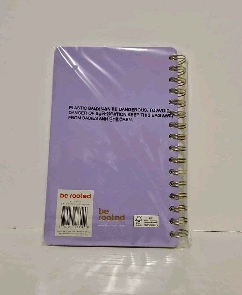 Be Rooted "Act Up Sis" Lined Notebook