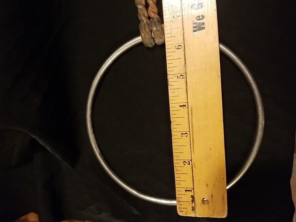 Vintage Ring Bit Twisted Copper Mouth Piece