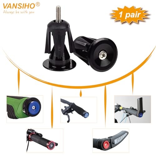 Bike Handlebar Ends Caps with Screw Red