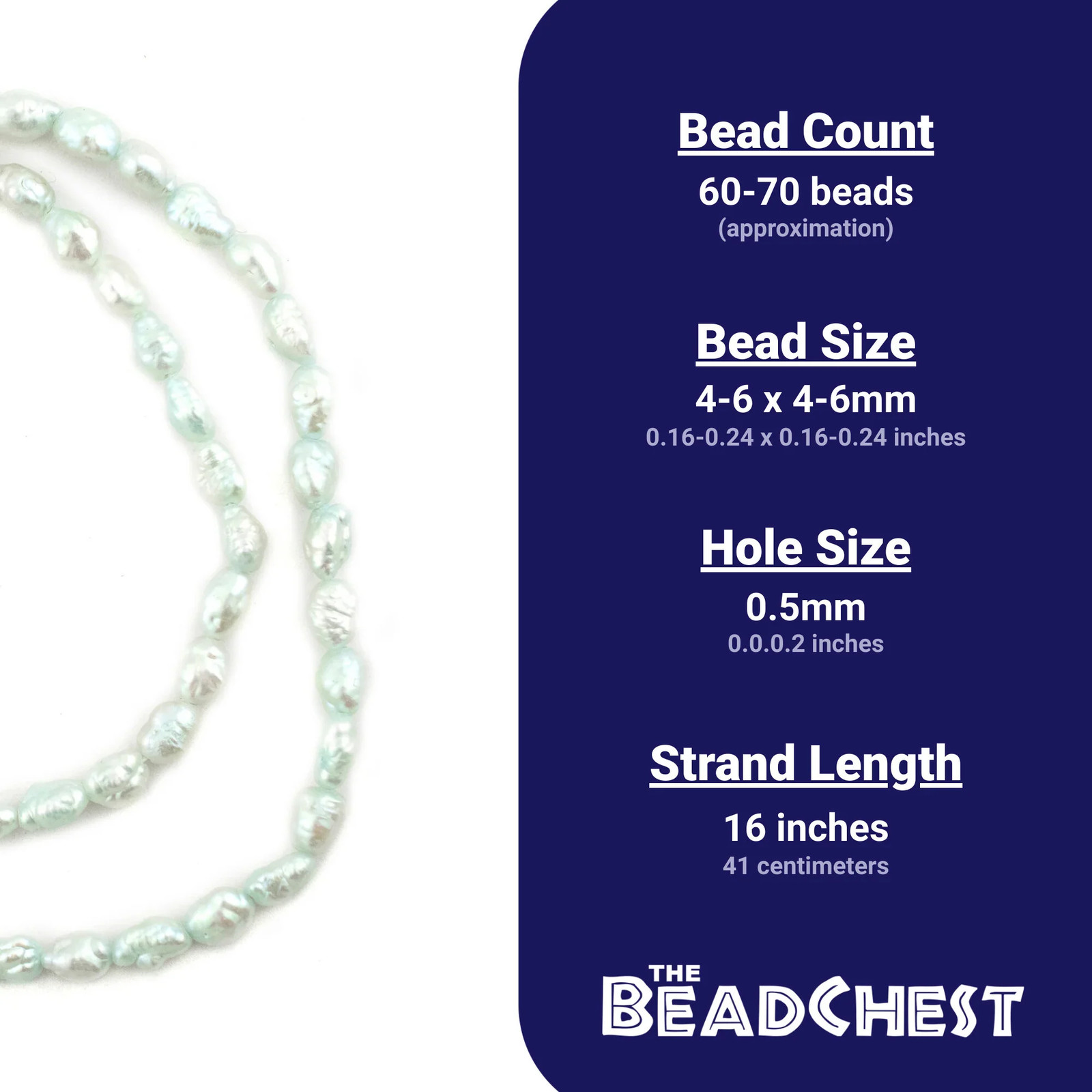 Pistachio Green Vintage Japanese Rice Pearl Beads 4mm Oval 16 Inch Strand