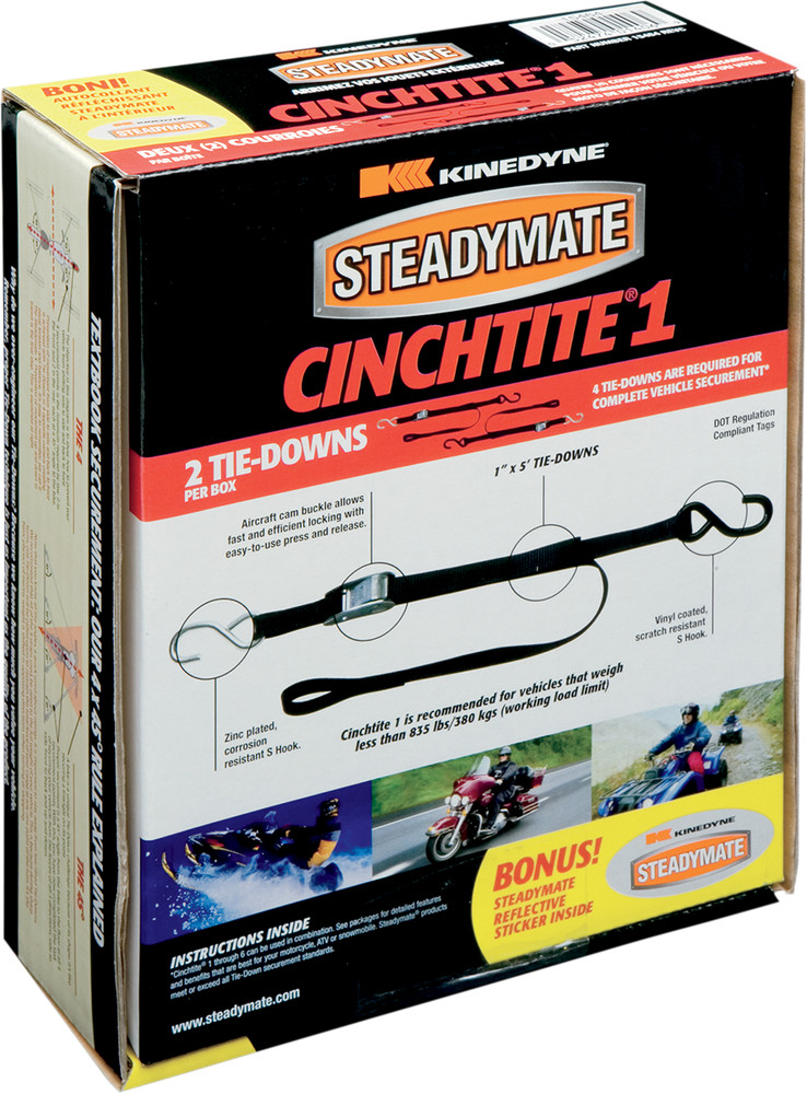 STEADYMATE Cinchtite Cam Tie-Down Strap 15464