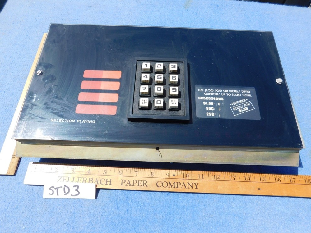 Seeburg STD3 Sunstar Cabinet Control Panel Assembly # 10-458731