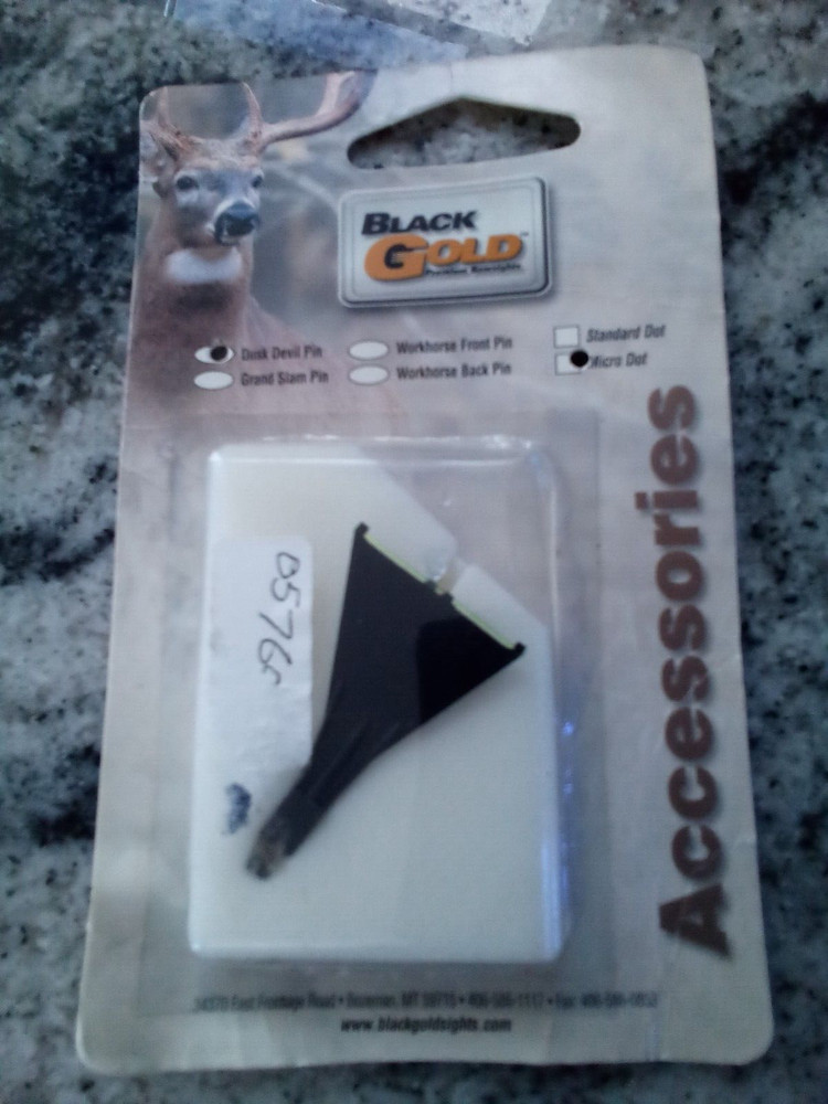 BlackGold Accessories, Dusk Devil Pin, Micro Dot- Green dots