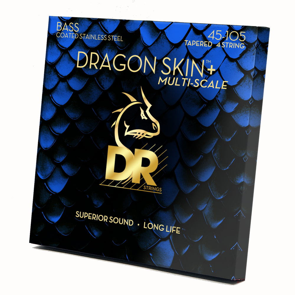 DR Strings DRAGON SKIN+ Bass Strings Multi-Scale Medium 45-105 [DBQM-45]