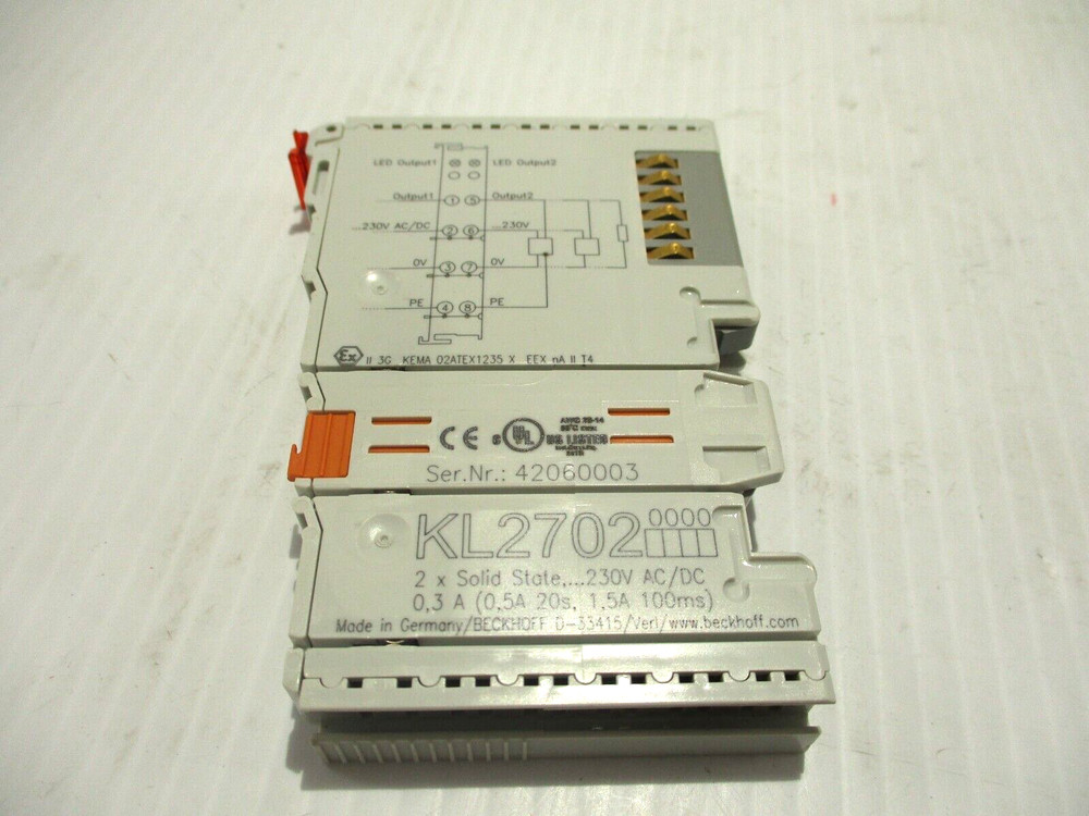 NEW BECKOFF KL2702 SOLID STATE OTPUT RELAY