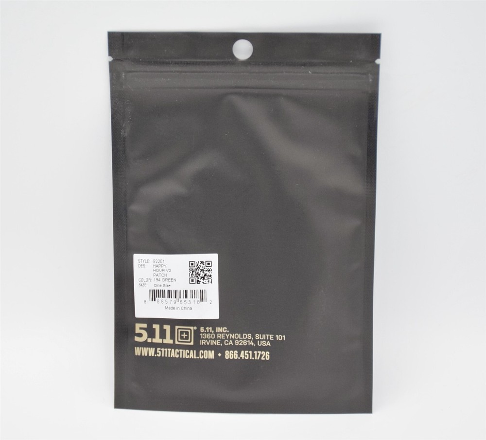5.11 TACTICAL "HAPPY HOUR 2.0" LOGO PATCH PINEAPPLE GRENADE COCKTAIL HOOK/LOOP