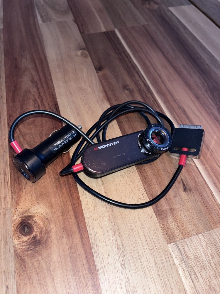 Monster iCarPlay Wireless 800 FM Transmitter - Solid condition, used, old.