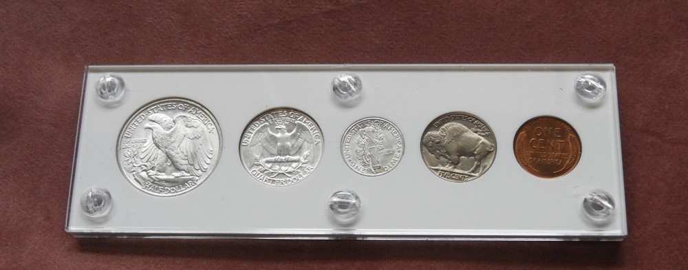 1936 P MINT SET SILVER UNCIRCULATED - CHOICE TO GEM
