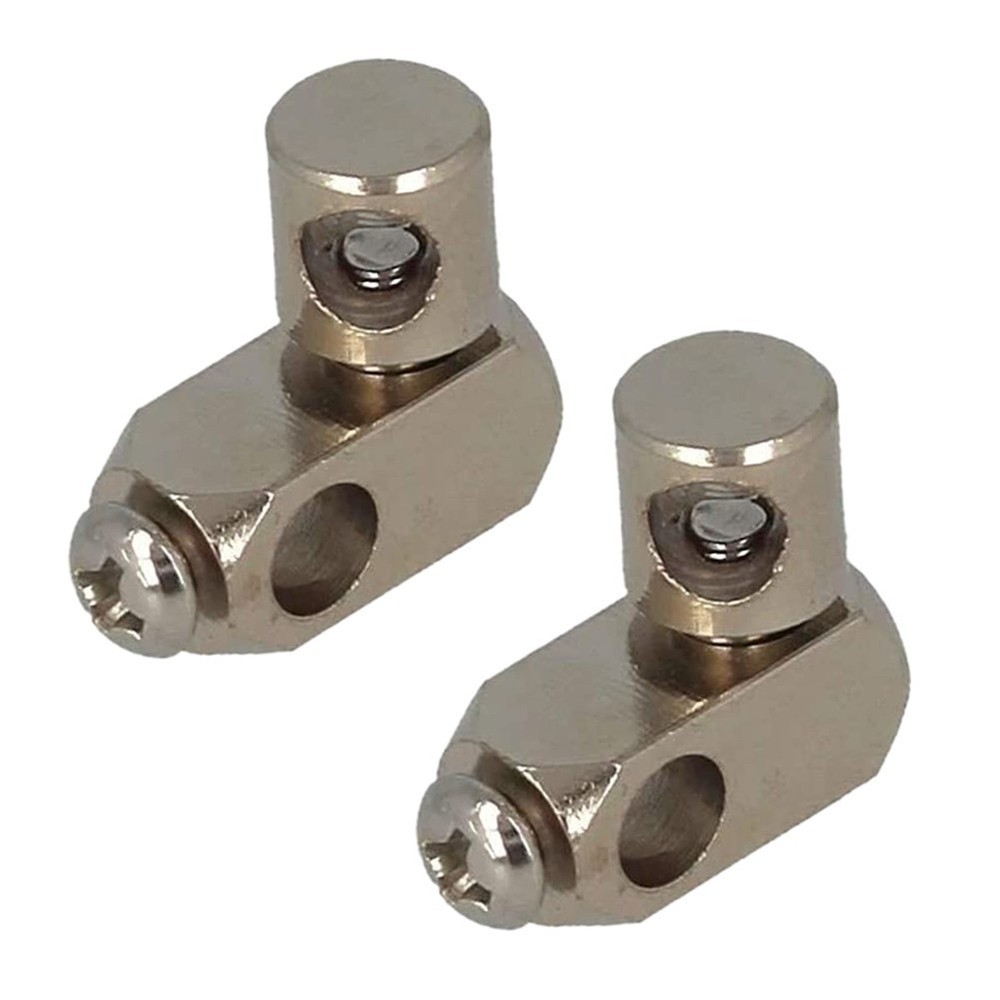 2pcs Double Joint Piece For Eccentric Drain Fitting Adjustable With 5.2mm Hole