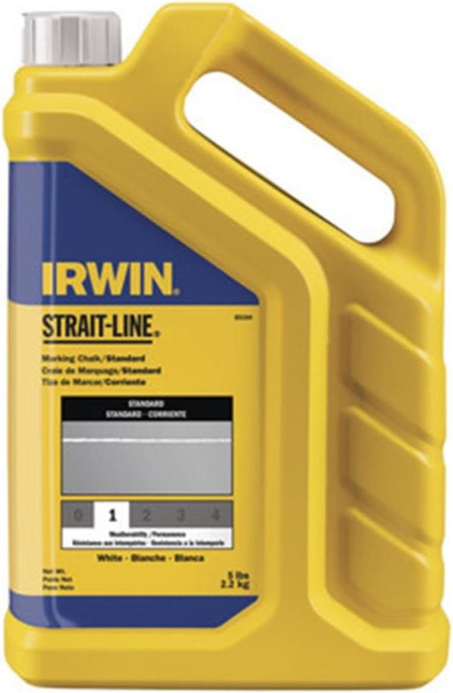 Tools STRAIT-LINE 65104 Standard Marking Chalk, 5-Pound, White (65104)