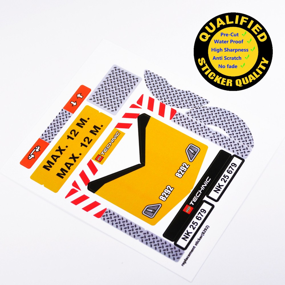 Replacement sticker for set 8292 Precut sticker