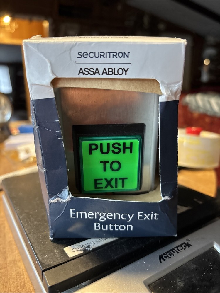 Securitron Assa Abloy EEB2 Emergency Exit Button w/30-Sec Timer SG and lense