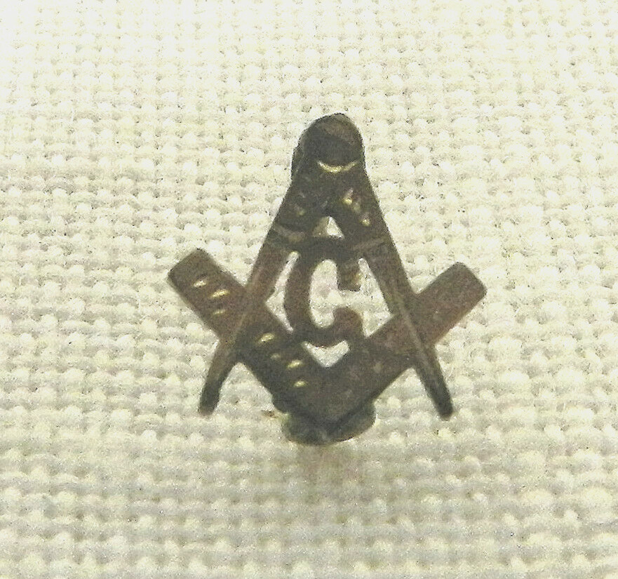MASON MASONIC FREEMASONRY LAPEL PIN ANTIQUE