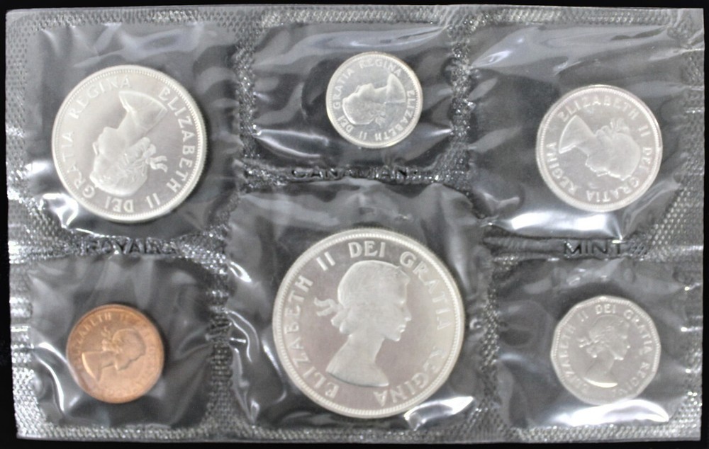 1962 CANADA SILVER PROOF LIKE SET in OGP