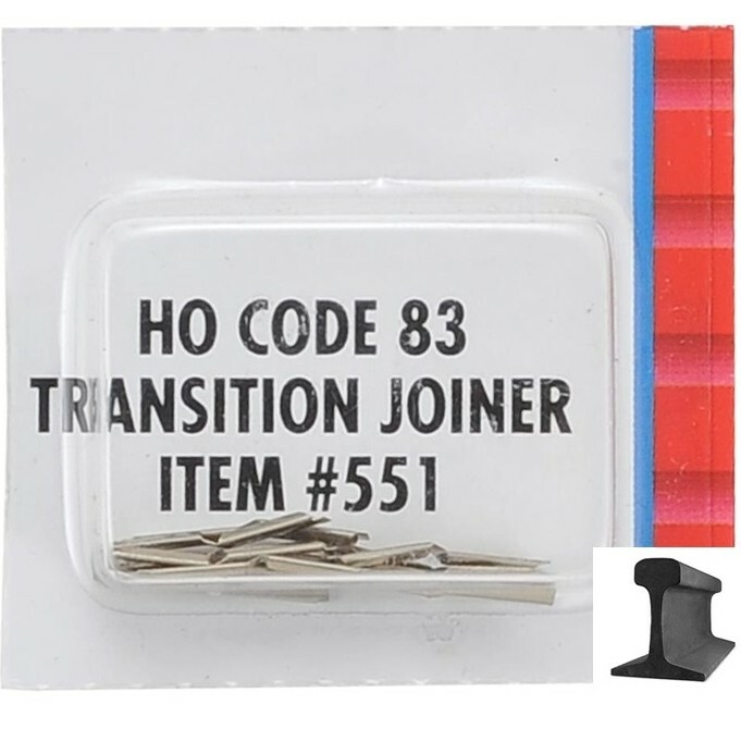 Atlas ~ New 2026 ~ Code 83 to Code 100 Transition Rail Joiners ~ 12 Pcs ~ 551-1