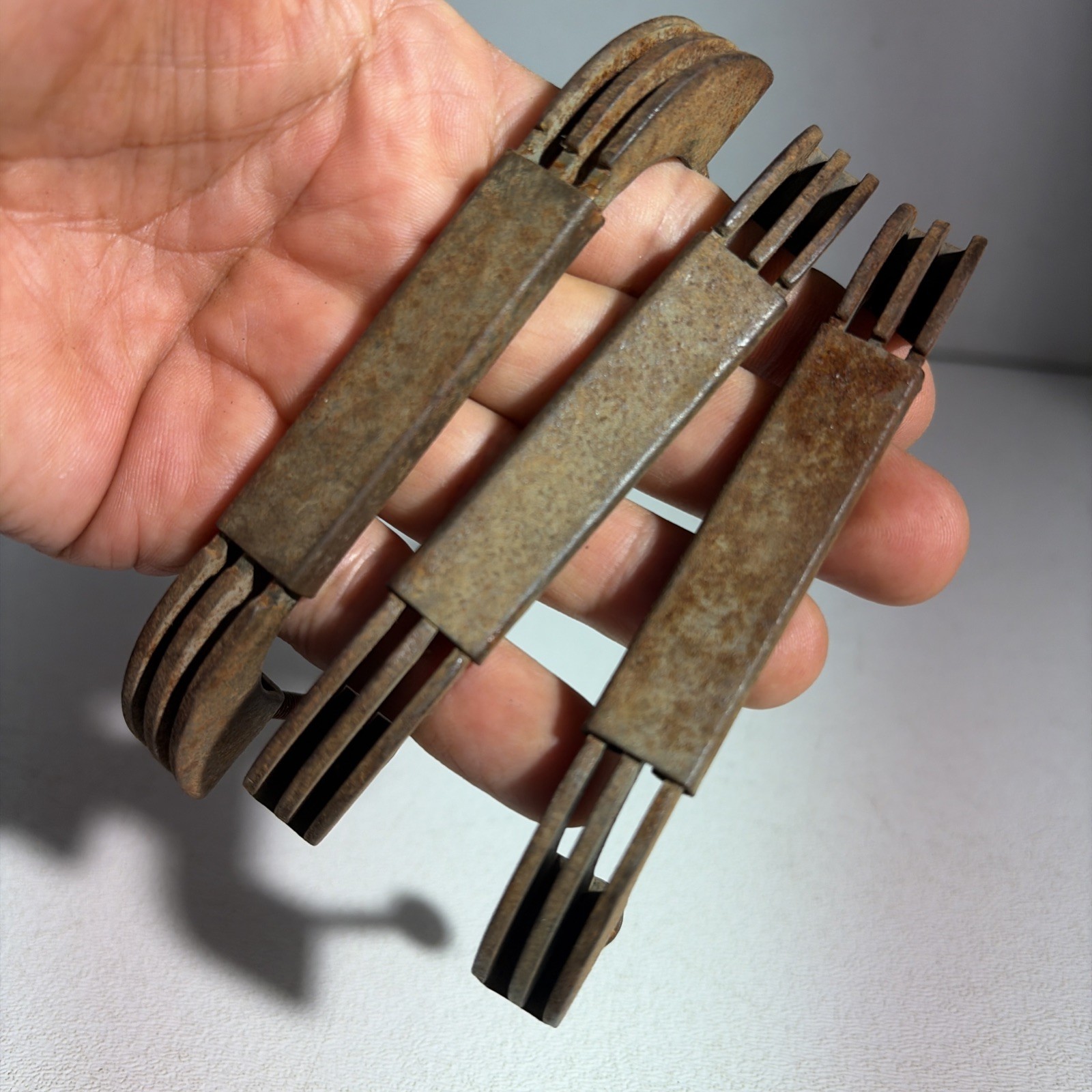 Vintage Art Deco Mid Century Modern Rustic Drawer Pulls Handles Set Of 3