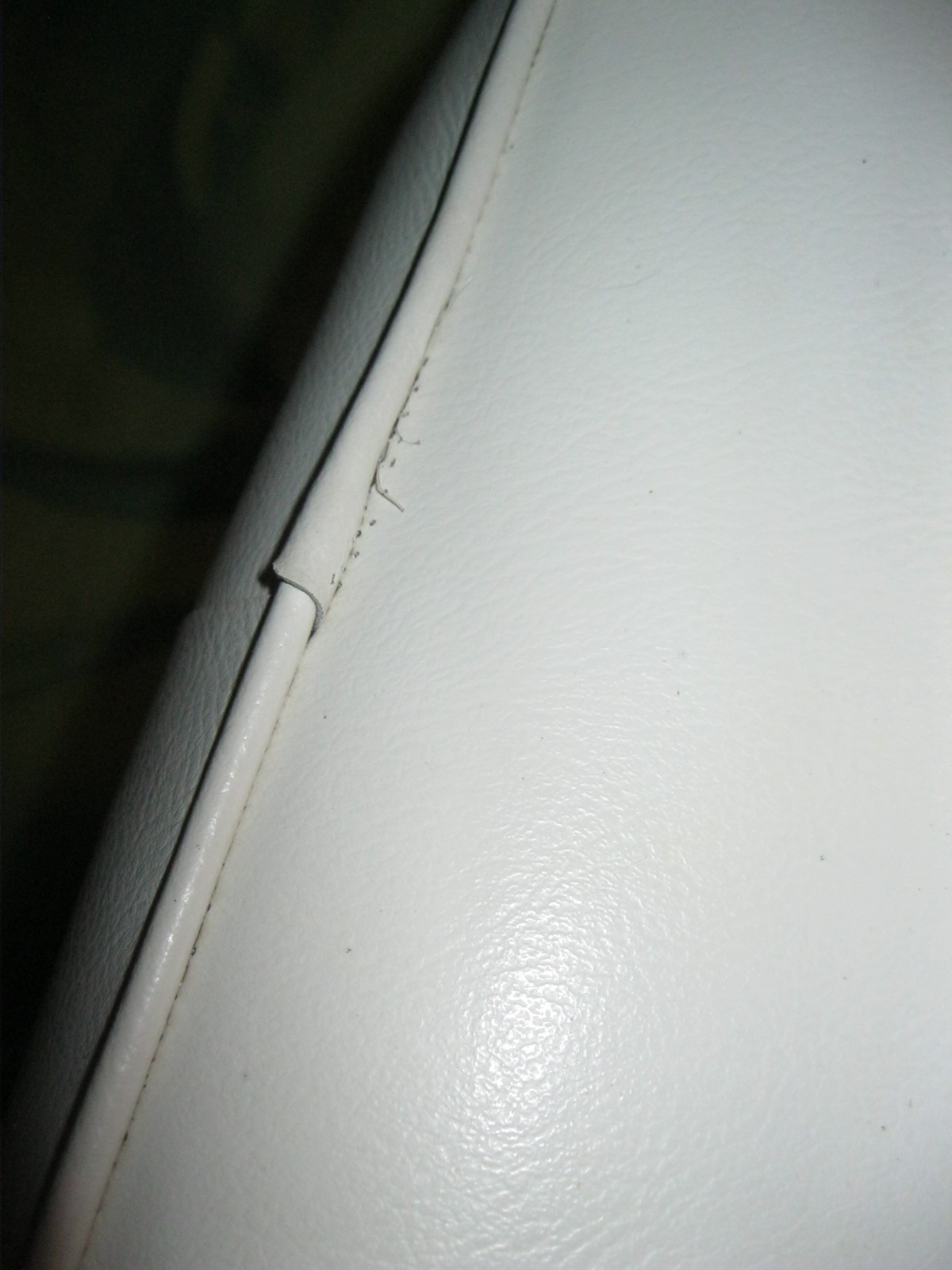 Vintage 1970's MCM Heavy Lucite RIALTO Vanity Stool WATERFALL BENCH Vinyl Seat