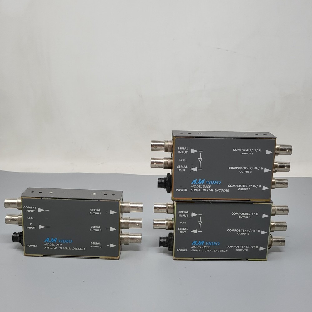 AJA D5CE Encoder + D5D Decoder SDI Composite Video Converter Lot