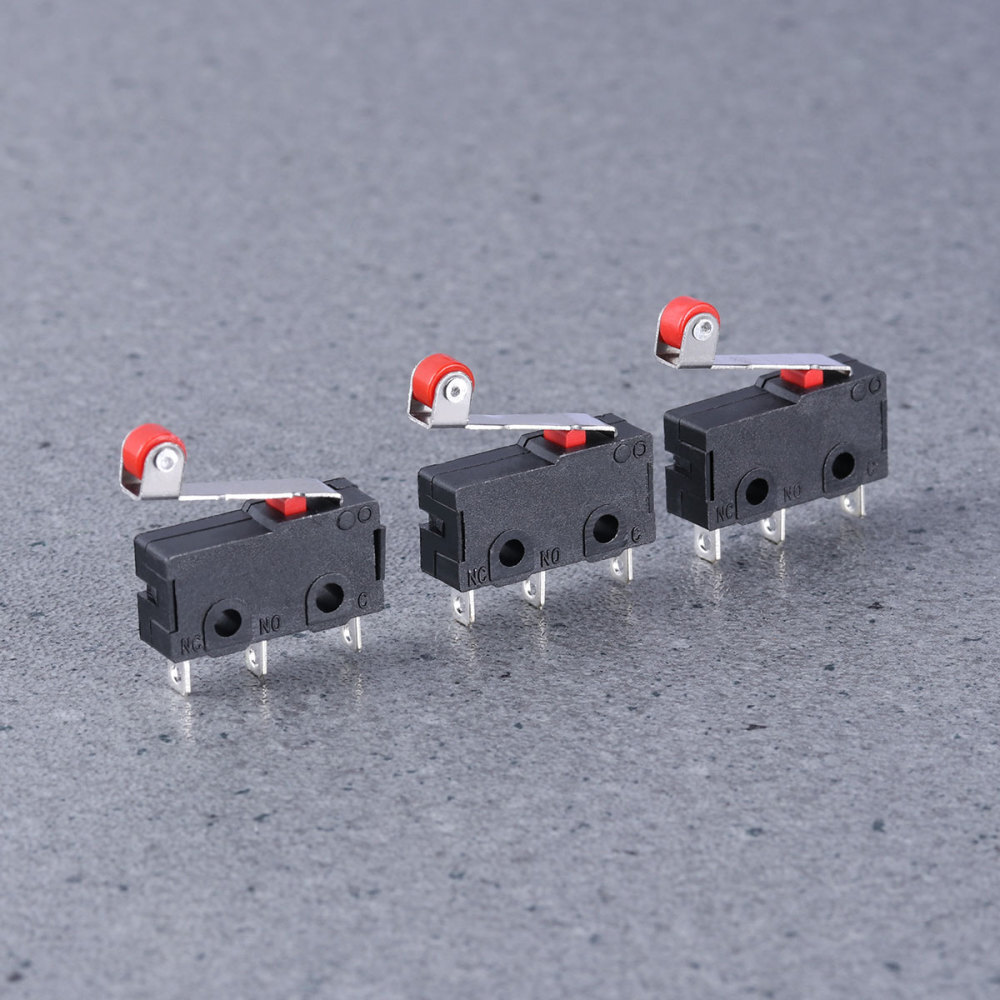 10PCS KW12 Mini Micro Limit Switch Roller Lever Arm SPDT Snap Action Switch