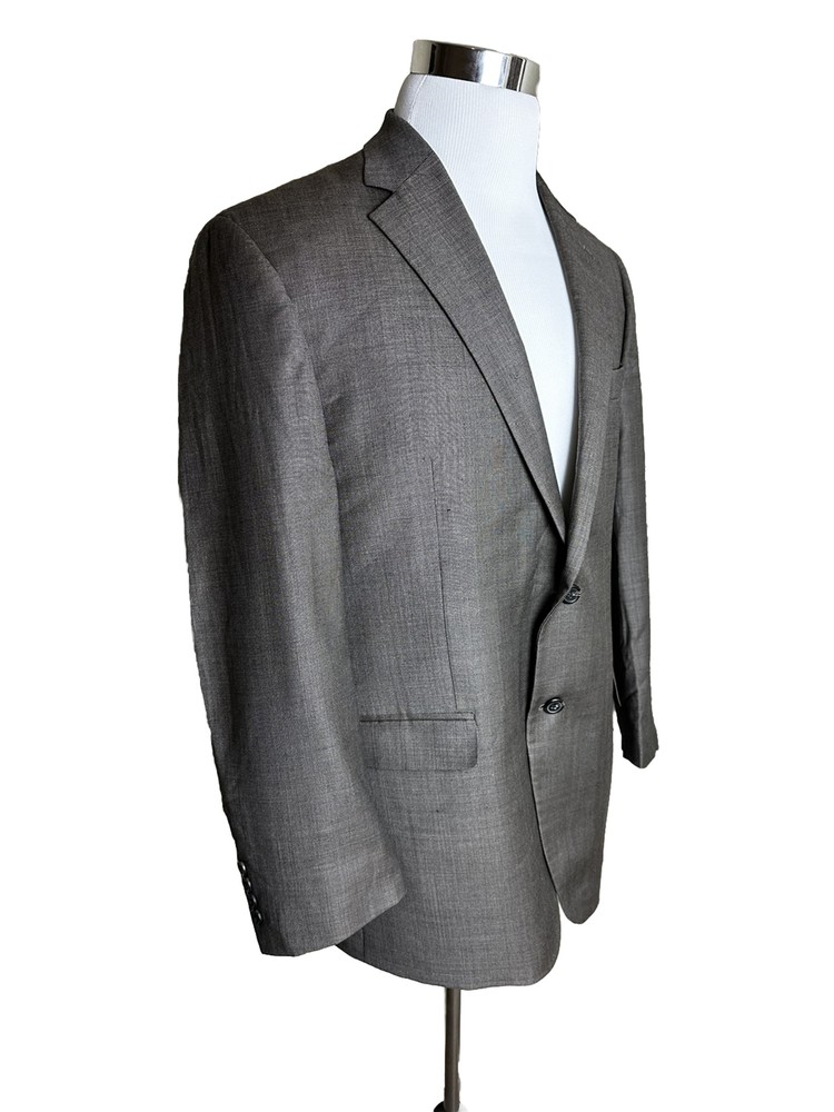 Chaps Men’s 44R Brown Wool 2 Button Notch Lapel Blazer