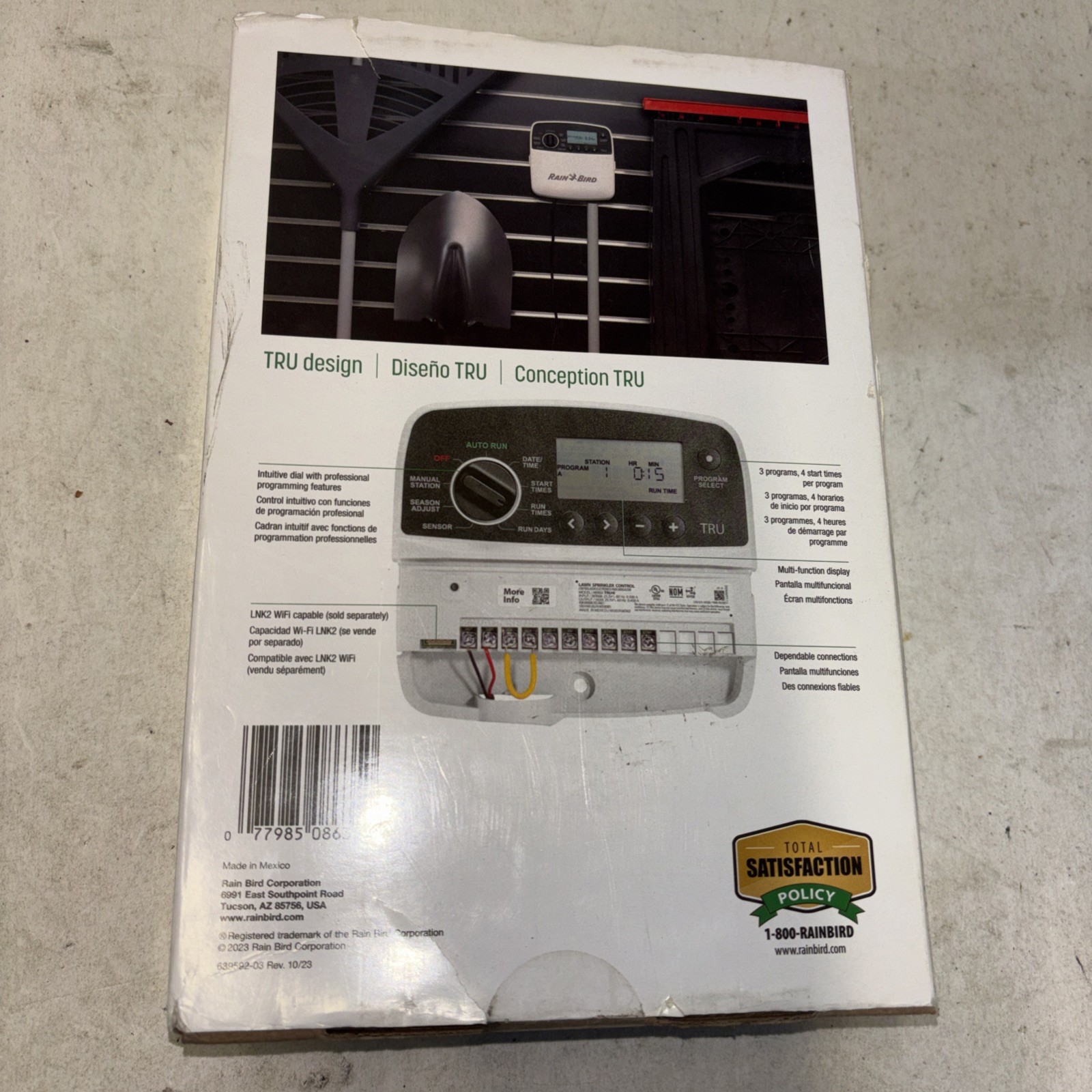 Rain Bird 4 -Station Digital Indoor Smart Irrigation Timer TRU4I. A7 6921