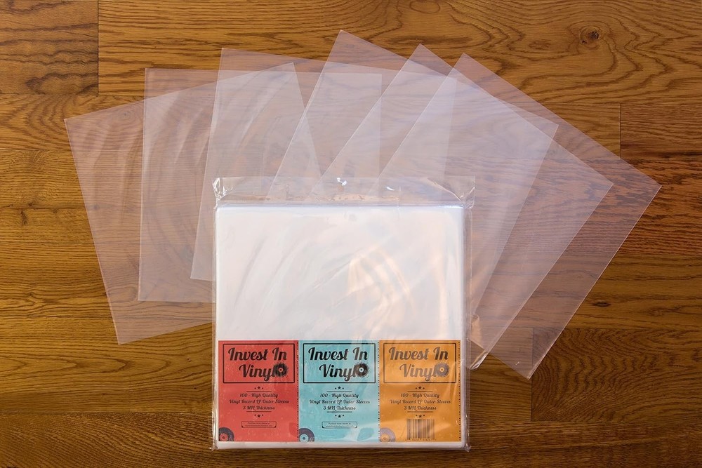 Vinyl Record Jacket Protectors - High Clarity - 100 Count