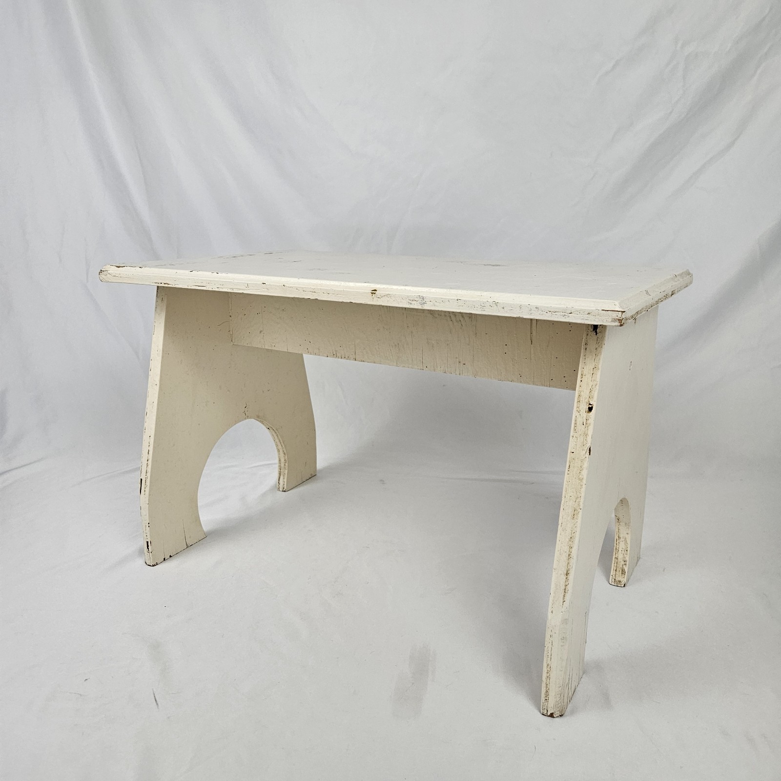 Farmhouse Milking Step Stool Footstool Plant Stand Primitive Painted Wood Vtg