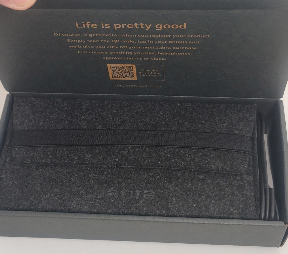 Jabra Evolve2 65 Flex Foldable Wireless Headset Fast Pairing HSC190W OPEN BOX