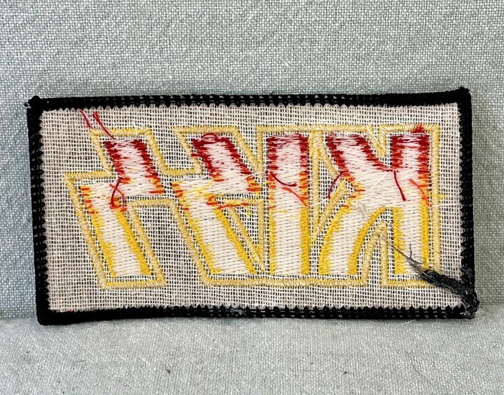 Kiss Band Classic Logo Red/Yellow Embroidered 2”x4” Iron On/Sew Patch