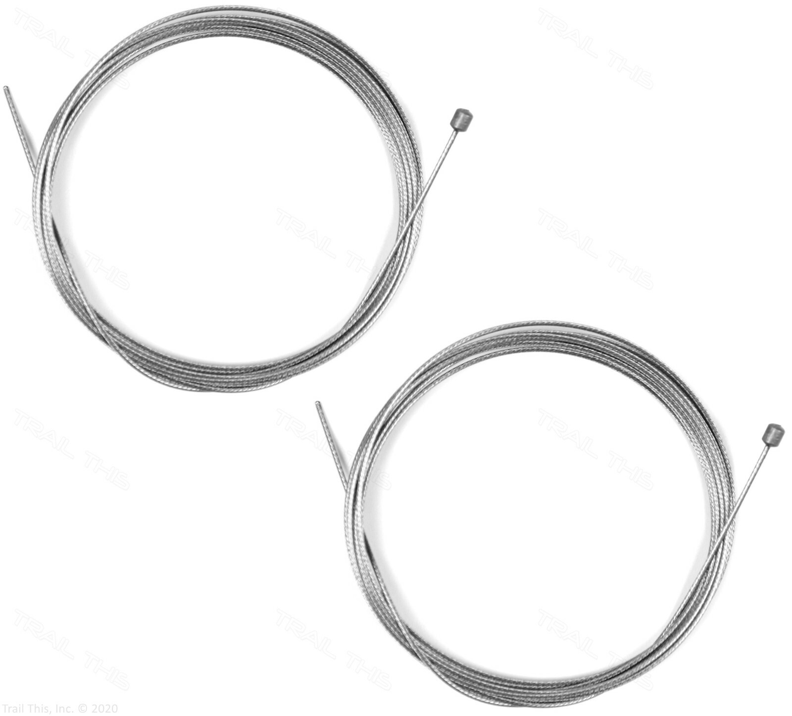 Two (2) x Jagwire Slick Stainless Derailleur Shift Cables 2300mm for Campagnolo